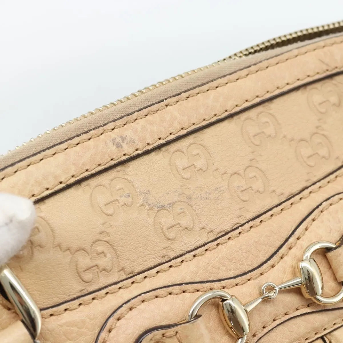 Gucci New Pelham Tote Guccissima Leather, Beige, Leather, Handbag