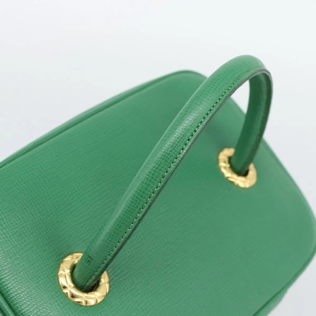 Burberry Vanity Leather, Green, Leather, Clutch