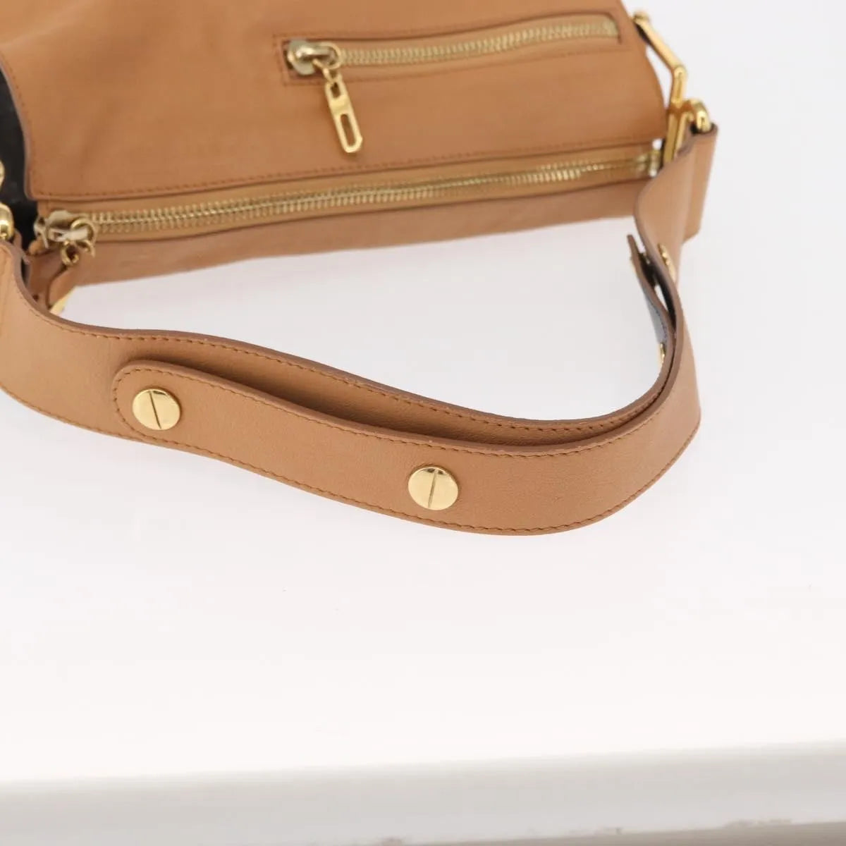 Chloe Vanessa Leather, Brown, Leather, Shoulder Bag