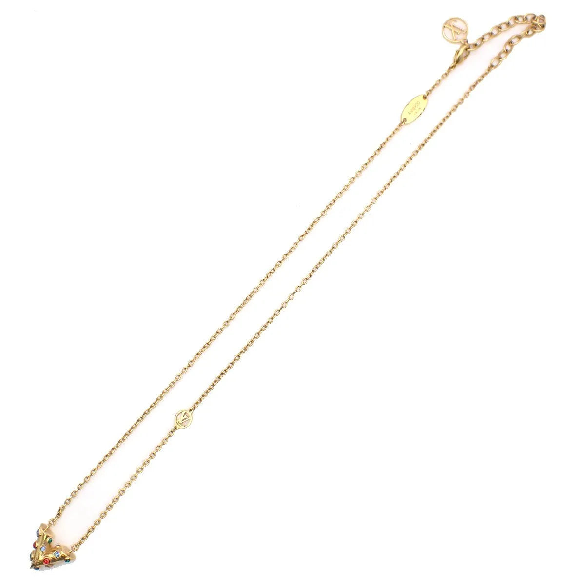 Louis Vuitton Essential V Metal, Gold, Gold Plated, Necklace