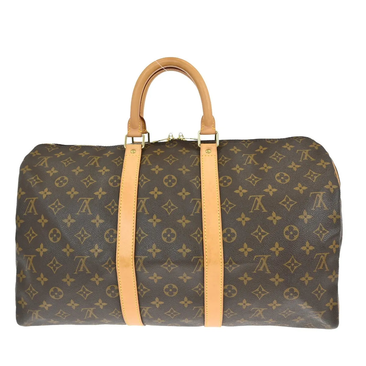 Louis Vuitton Keepall Monogram Canvas, Brown, Canvas, Travel Bag
