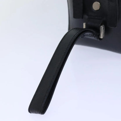 Versace Vintage Clutch Leather, Black, Leather, Clutch