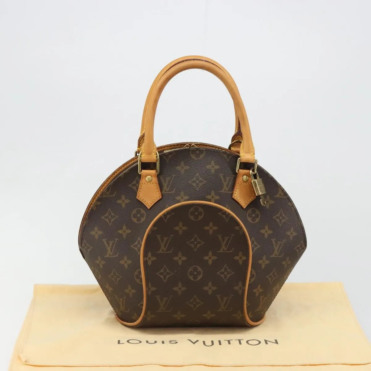 Louis Vuitton Ellipse Monogram, Brown, Canvas, Handbag