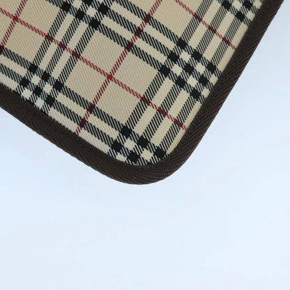 Burberry Nova check Pochette Canvas, Beige, Canvas, Clutch