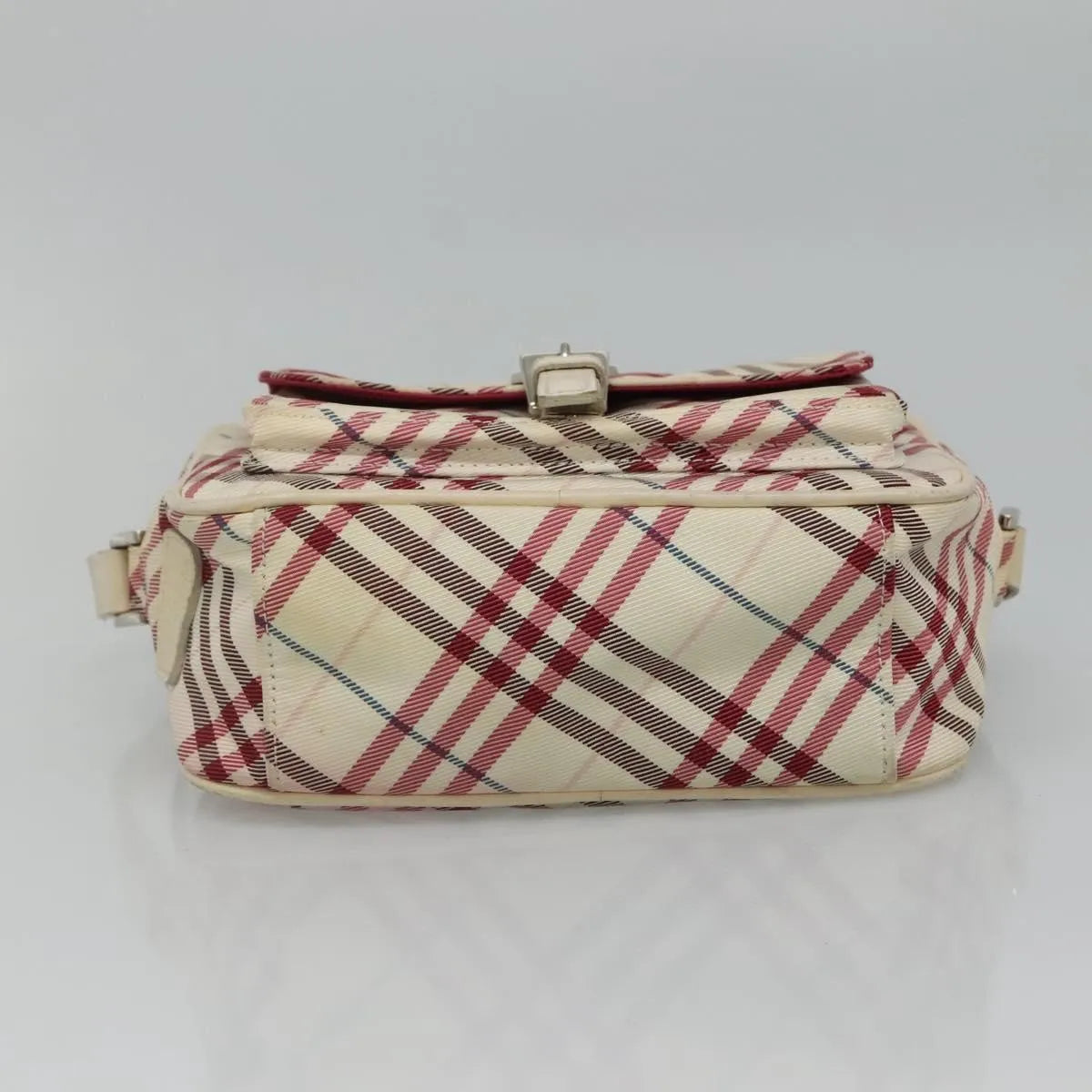 Burberry Nova Check Blue Label Nylon, White, Nylon, Shoulder Bag