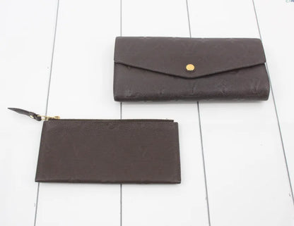 Louis Vuitton Sarah Wallet NM Monogram Empreinte Leather, Brown, Leather, Wallet