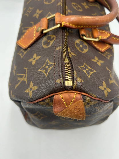 Louis Vuitton Speedy Monogram Canvas, Brown, Canvas, Handbag