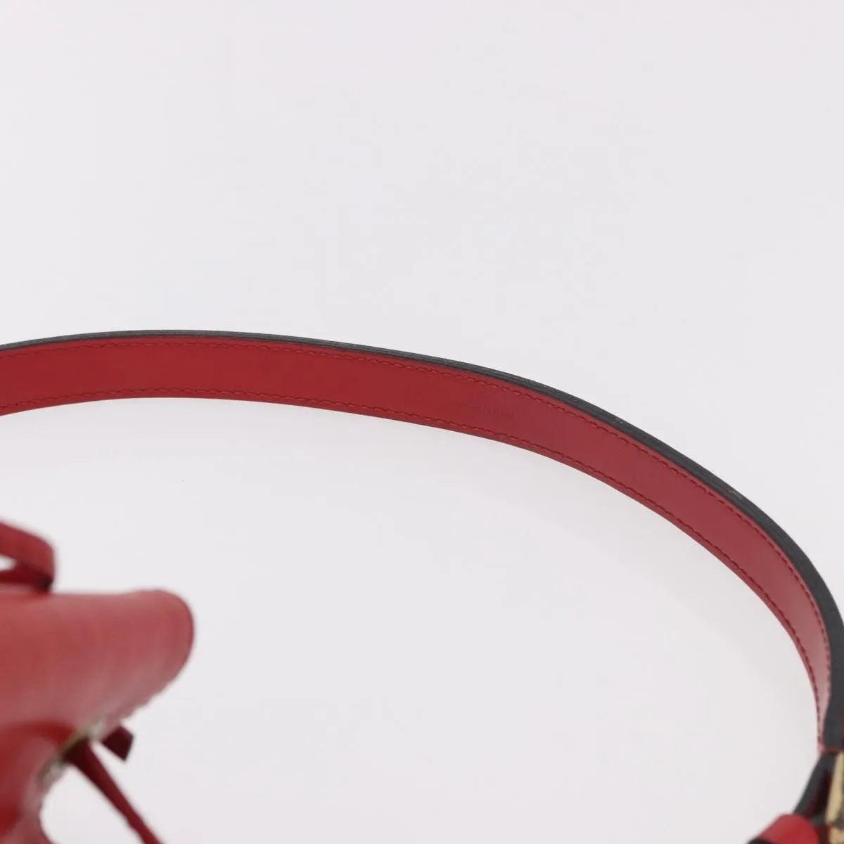 Louis Vuitton Petit Noe Epi Leather, Red, Leather, Shoulder Bag