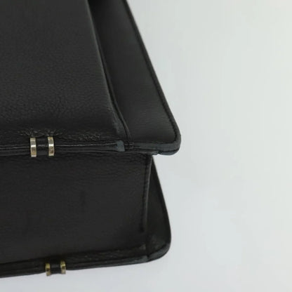 Versace Vintage Leather, Black, Leather, Briefcase
