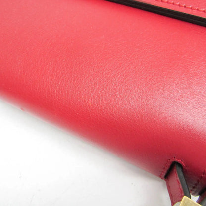 Loewe Metal Gate Leather, Red, Leather, Shoulder Bag