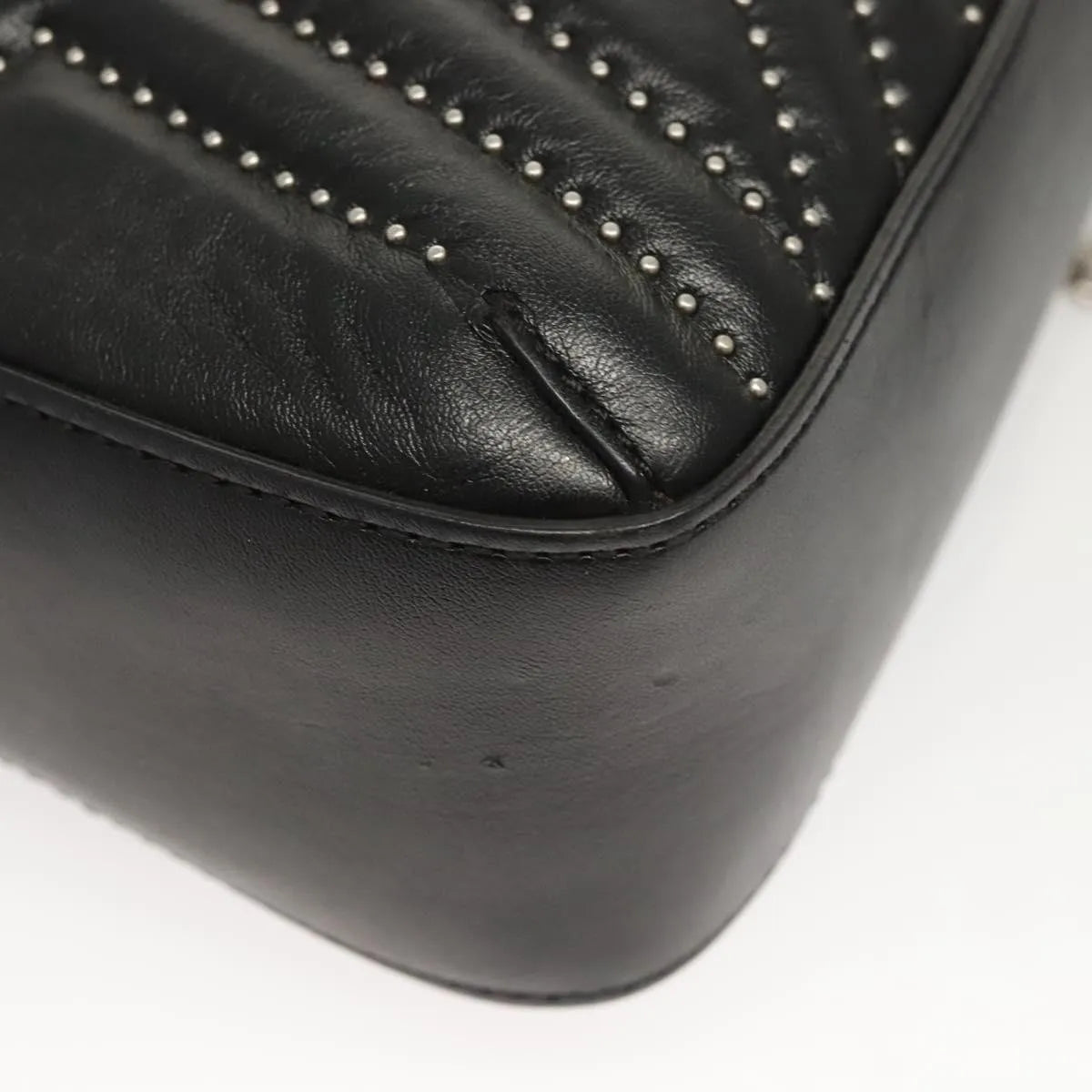 Stella McCartney Stella Star Camera Quilted Faux Leather, Black, Synthetic, Shoulder Bag