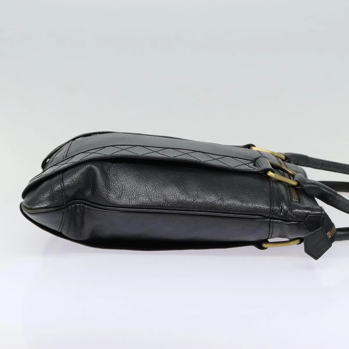 Burberry Vintage Leather, Black, Leather, Shoulder Bag