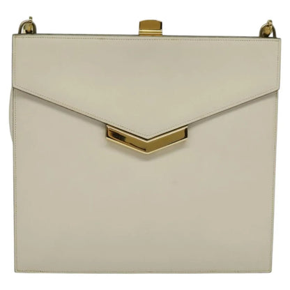 Christian Dior Vintage Leather, Beige, Leather, Shoulder Bag