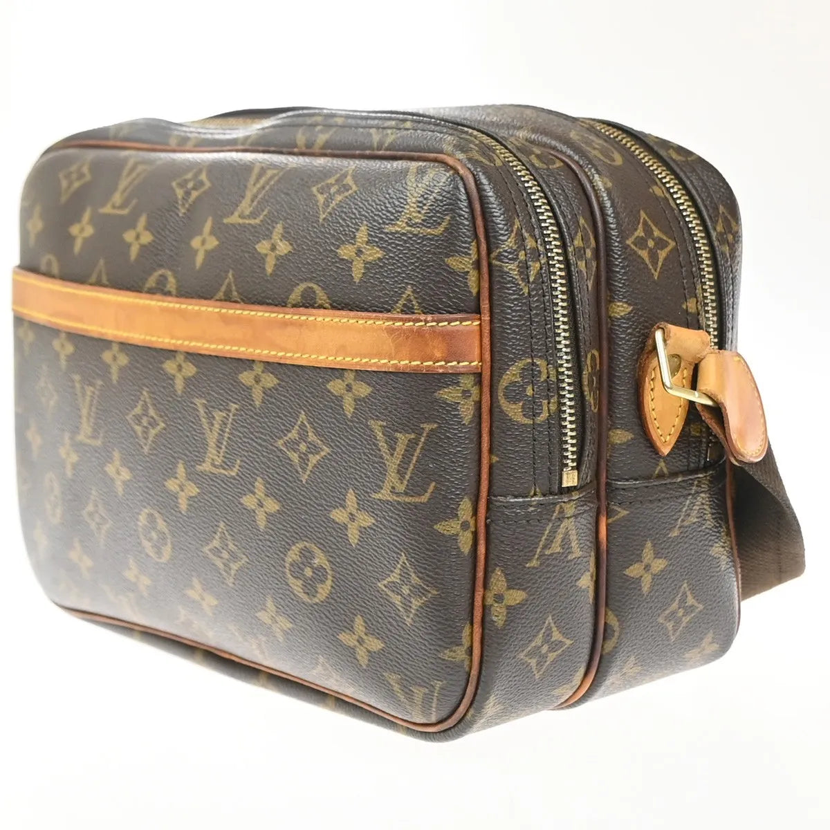 Louis Vuitton Reporter Monogram Canvas, Brown, Canvas, Shoulder Bag