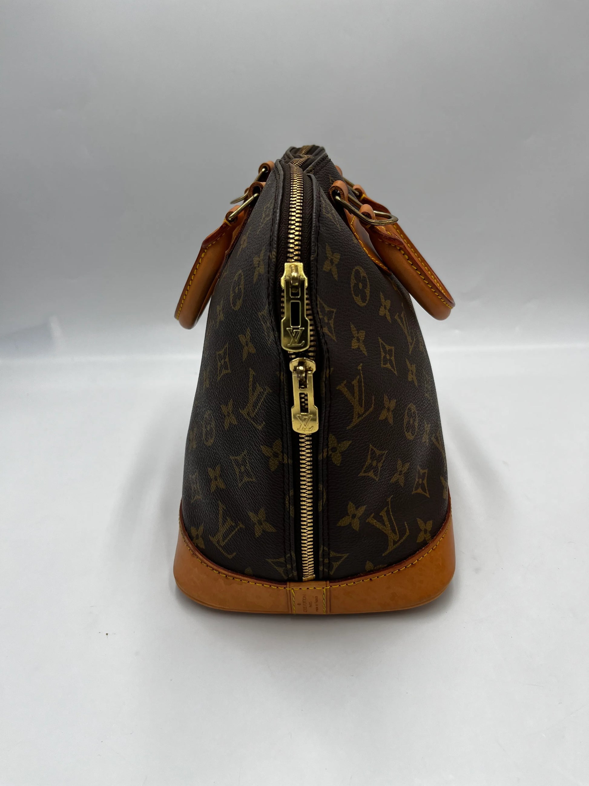 Louis Vuitton Vintage Alma Monogram Canvas, Brown, Canvas, Handbag