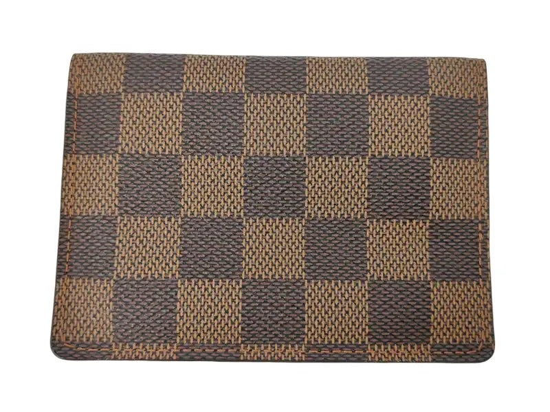 Louis Vuitton Slender Damier, Brown, Canvas, Wallet
