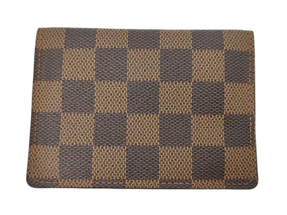 Louis Vuitton Slender Damier, Brown, Canvas, Wallet