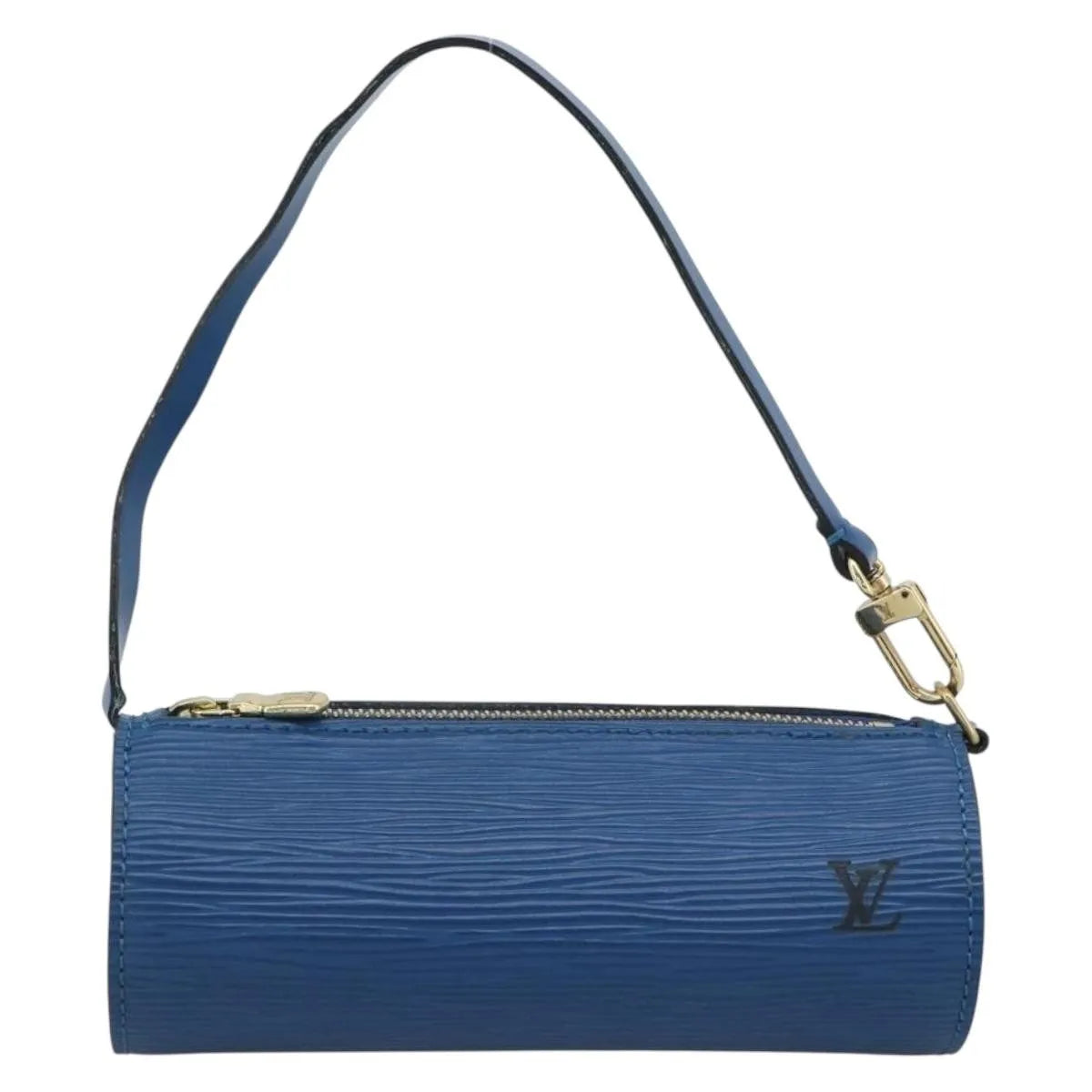 Louis Vuitton Soufflot Pochette Epi Leather, Blue, Leather, Clutch