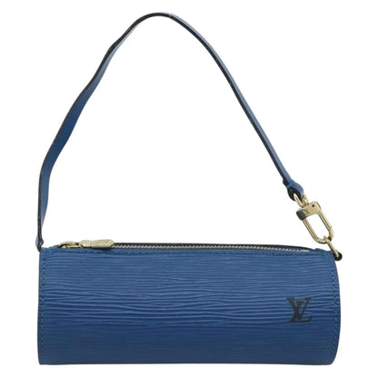 Louis Vuitton Soufflot Pochette Epi Leather, Blue, Leather, Clutch