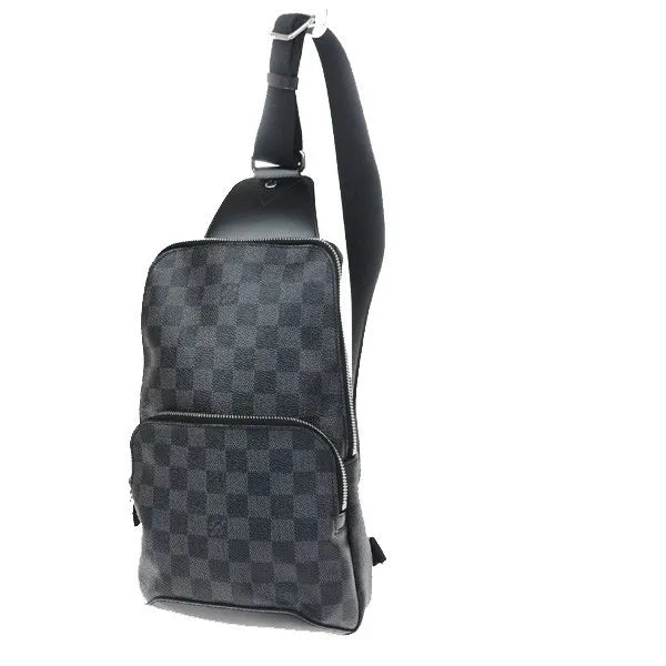 Louis Vuitton Avenue Sling Damier Graphite, Gray, Canvas, Shoulder Bag