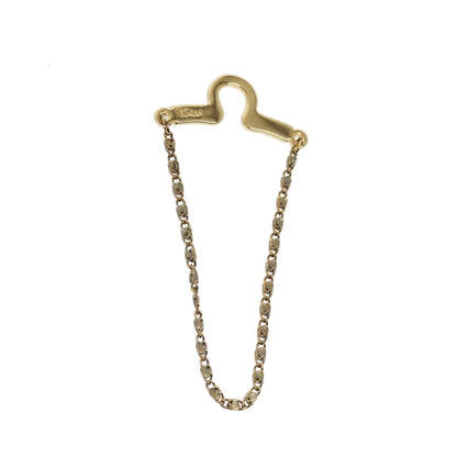 Christian Dior CD Pendant Metal, Gold, Gold Plated, Necklace