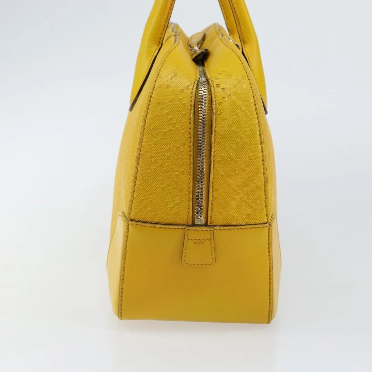 Gucci Bright Top Handle Diamante Leather, Yellow, Leather, Handbag