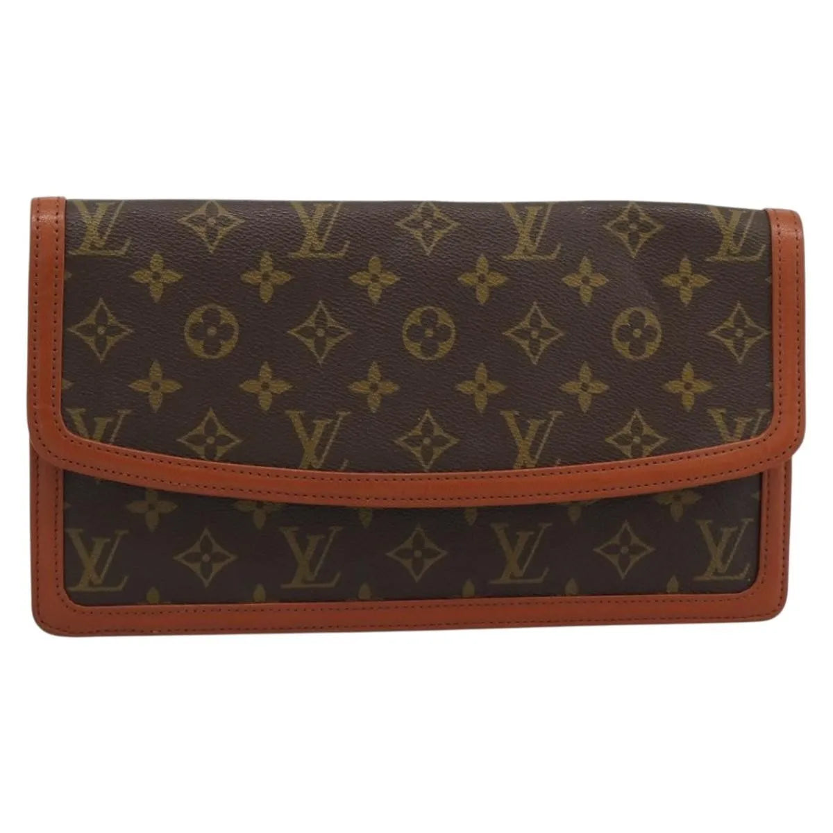 Louis Vuitton Dame Pochette Monogram Canvas, Brown, Canvas, Clutch