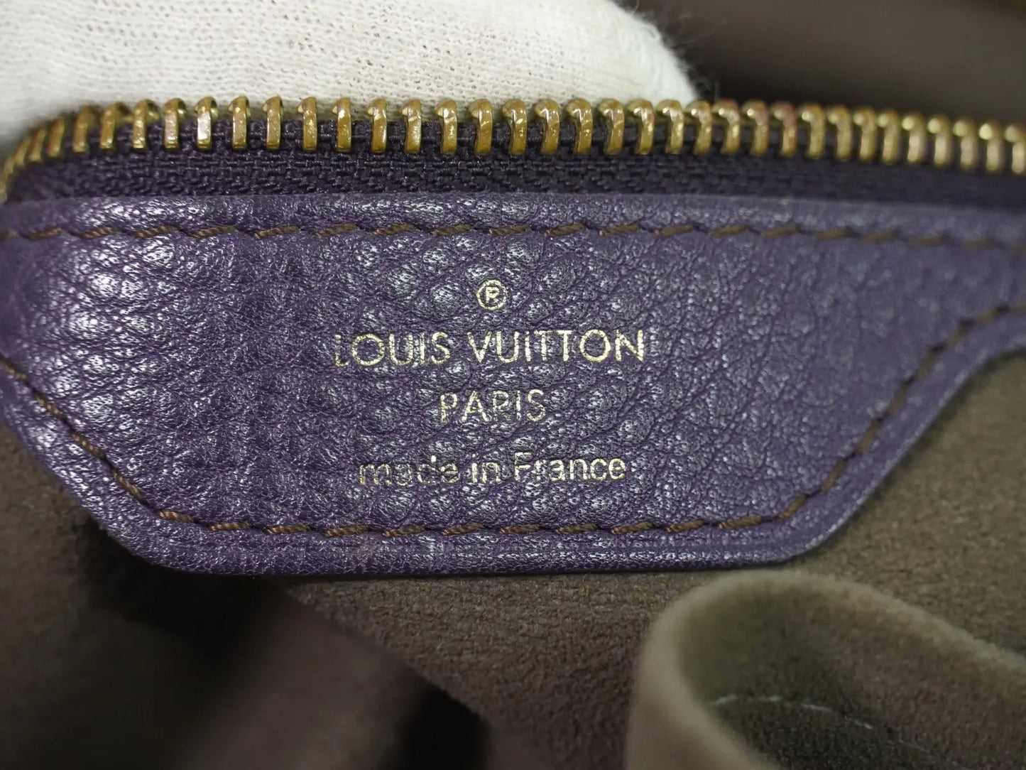 Louis Vuitton Stellar Mahina Leather, Purple, Leather, Handbag