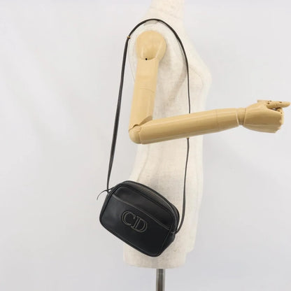 Christian Dior CD Shoulder bag Leather, Navy, Leather, Shoulder Bag