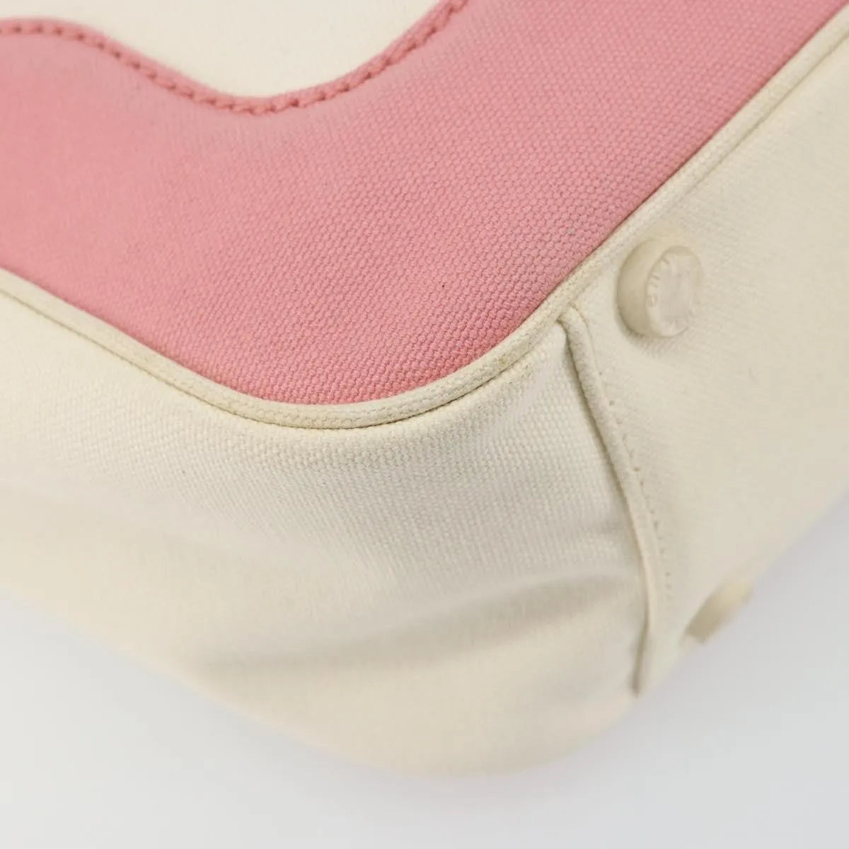 Chanel Vintage CC Tote Canvas, Beige, Canvas, Tote Bag