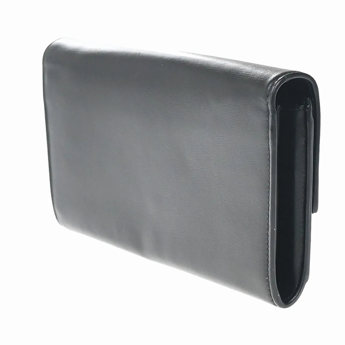 Saint Laurent Bellechasse Flap Leather, Black, Leather, Wallet