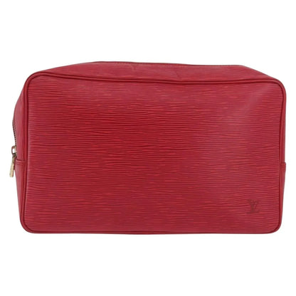 Louis Vuitton Trousse Toiletry Monogram Canvas, Red, Leather, Clutch