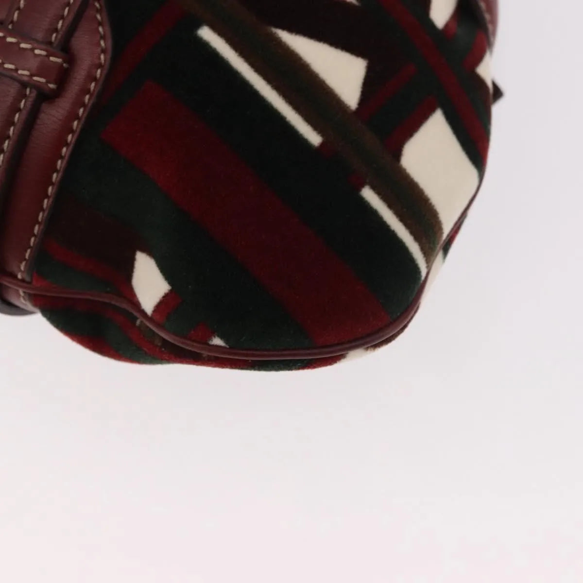 Gucci Vintage Jackie Shoulder Canvas and Leather, Green, Canvas, Shoulder Bag