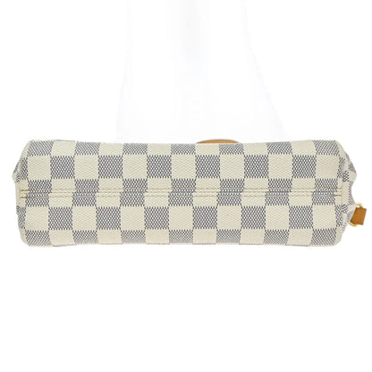 Louis Vuitton Croisette Damier, White, Canvas, Handbag