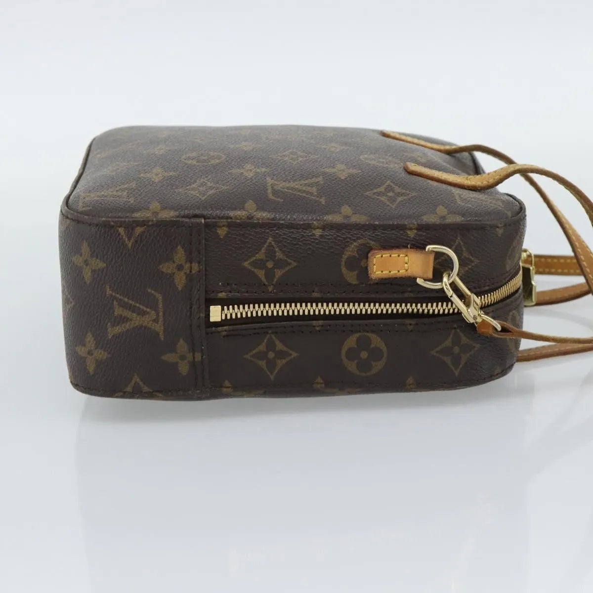Louis Vuitton Spontini Monogram Canvas, Brown, Canvas, Handbag