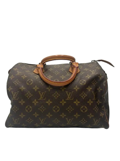 Louis Vuitton Speedy Monogram Canvas, Brown, Canvas, Handbag