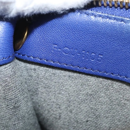 Celine Trio Leather, Blue, Leather, Shoulder Bag