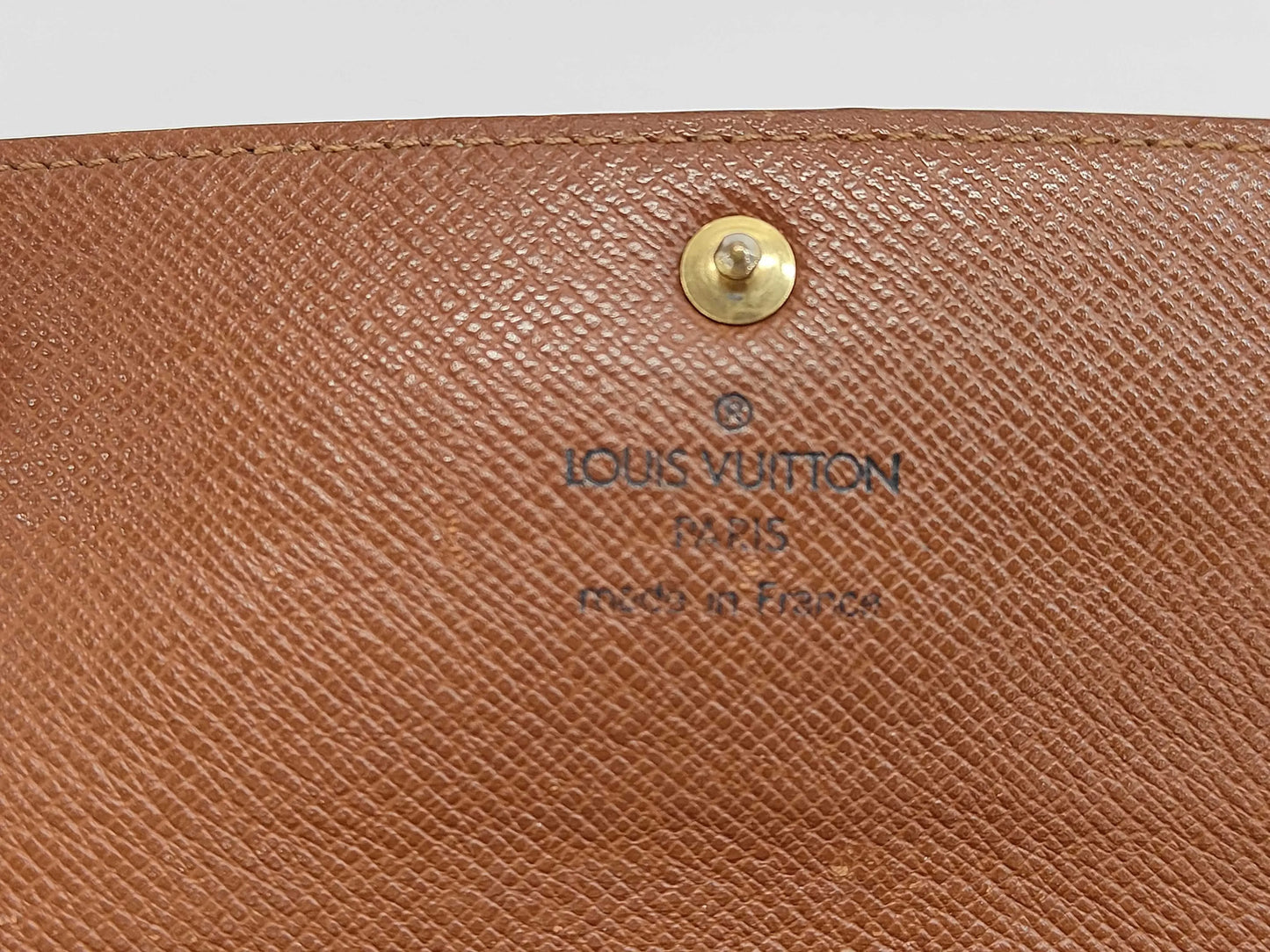 Louis Vuitton Emilie Monogram Canvas, Brown, Calfskin, Wallet