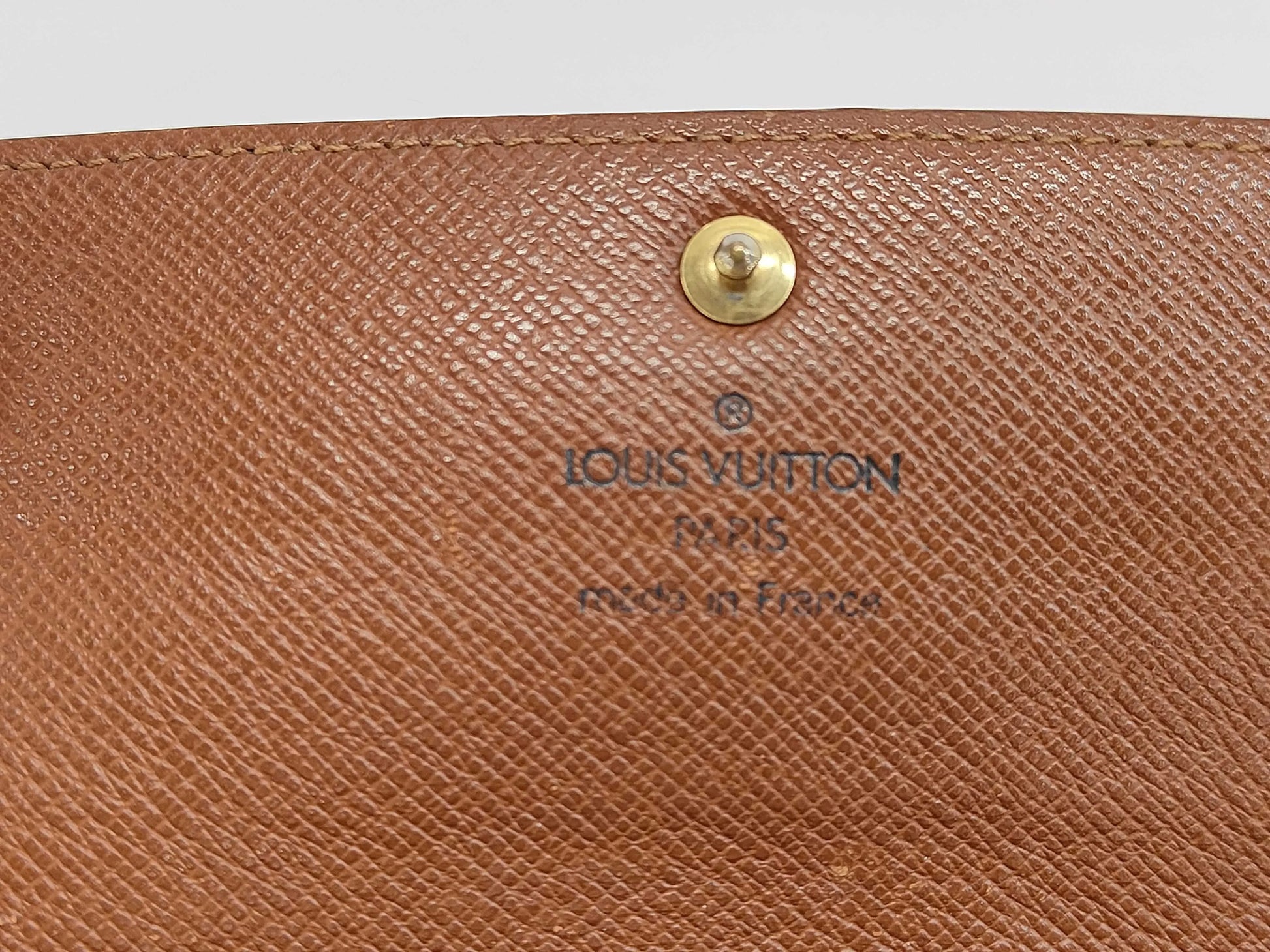 Louis Vuitton Emilie Monogram Canvas, Brown, Calfskin, Wallet