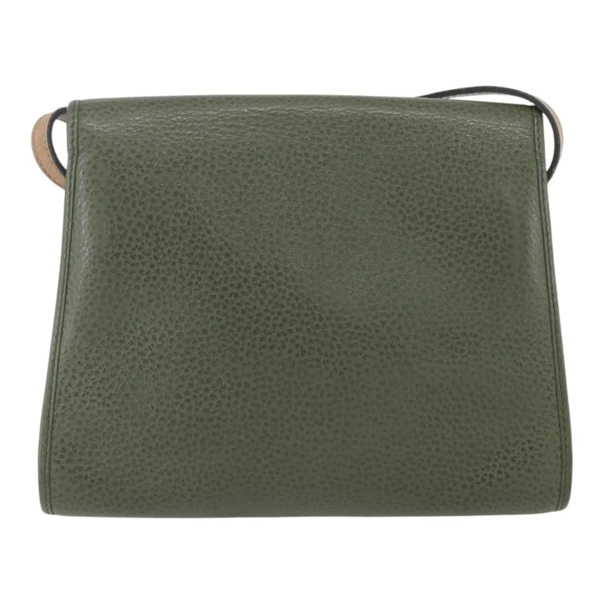 Christian Dior Vintage Leather, Khaki, Leather, Shoulder Bag