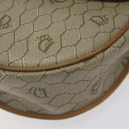 Christian Dior Vintage Honeycomb Canvas, Beige, Canvas, Shoulder Bag