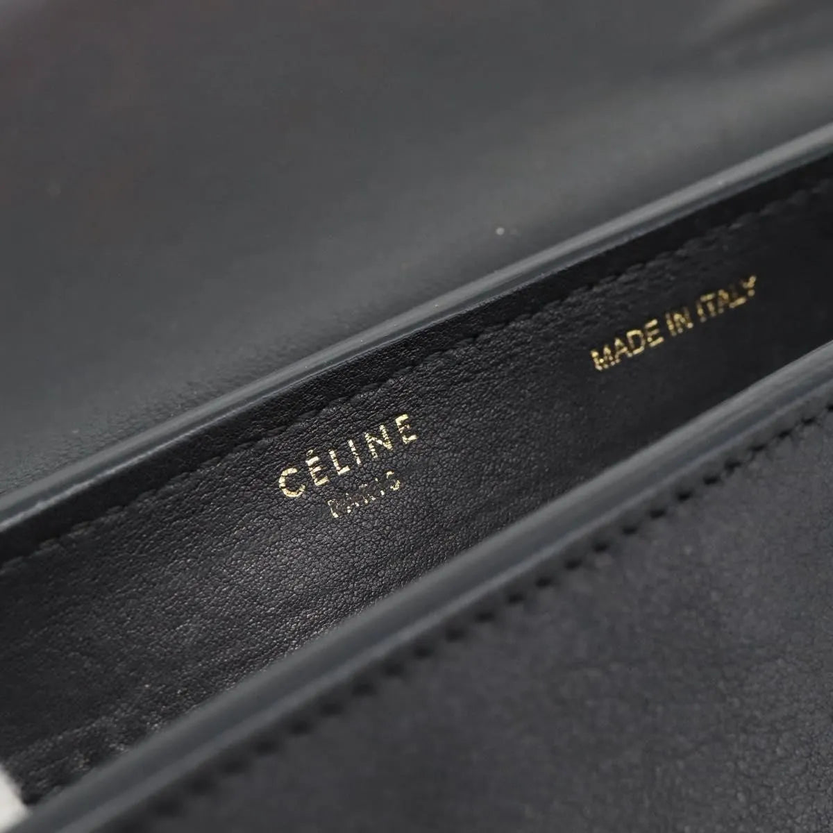 Celine Tricolor Trapeze Leather, Multicolour, Leather, Handbag