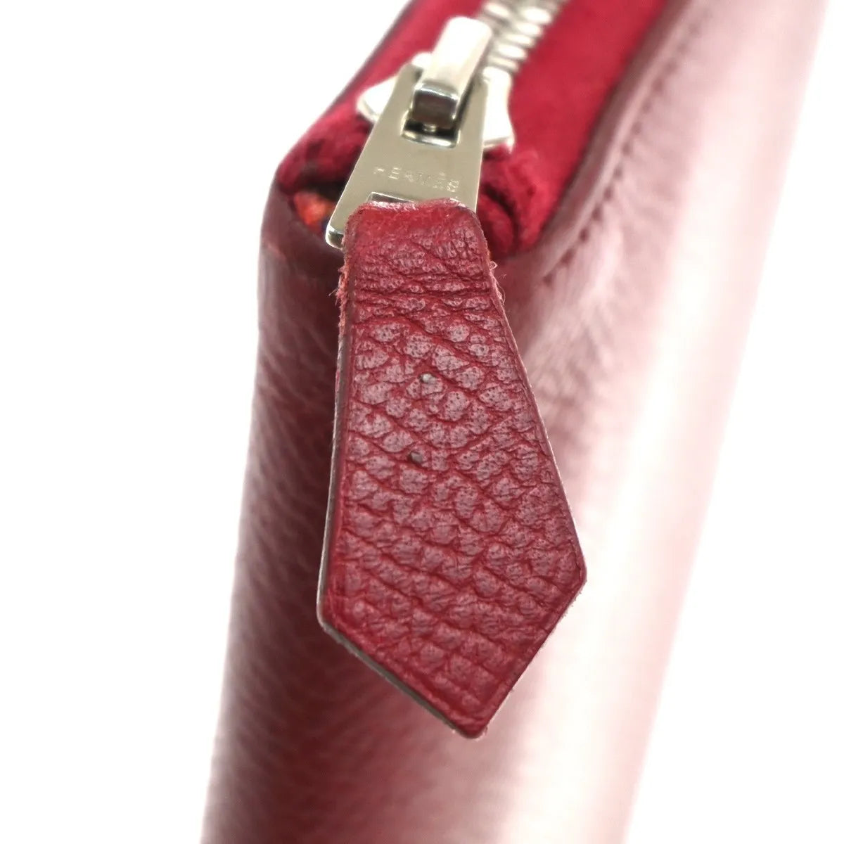 Hermes Azap Zip Around Epsom, Red, Leather, Wallet