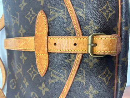Louis Vuitton Saumur Monogram Canvas, Brown, Canvas, Shoulder Bag