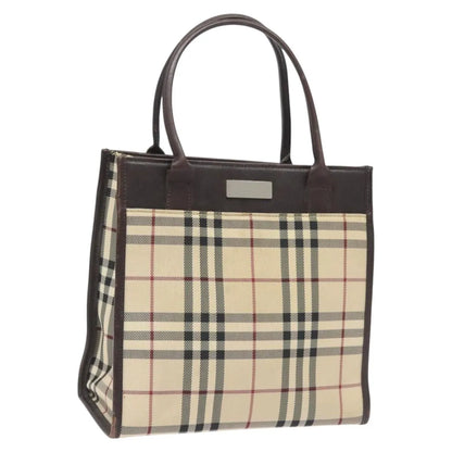 Burberry Nova Check Nylon, Beige, Nylon, Handbag