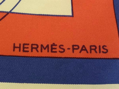 Hermes Carré 90 Silk multicolor, Red, Silk, Scarf