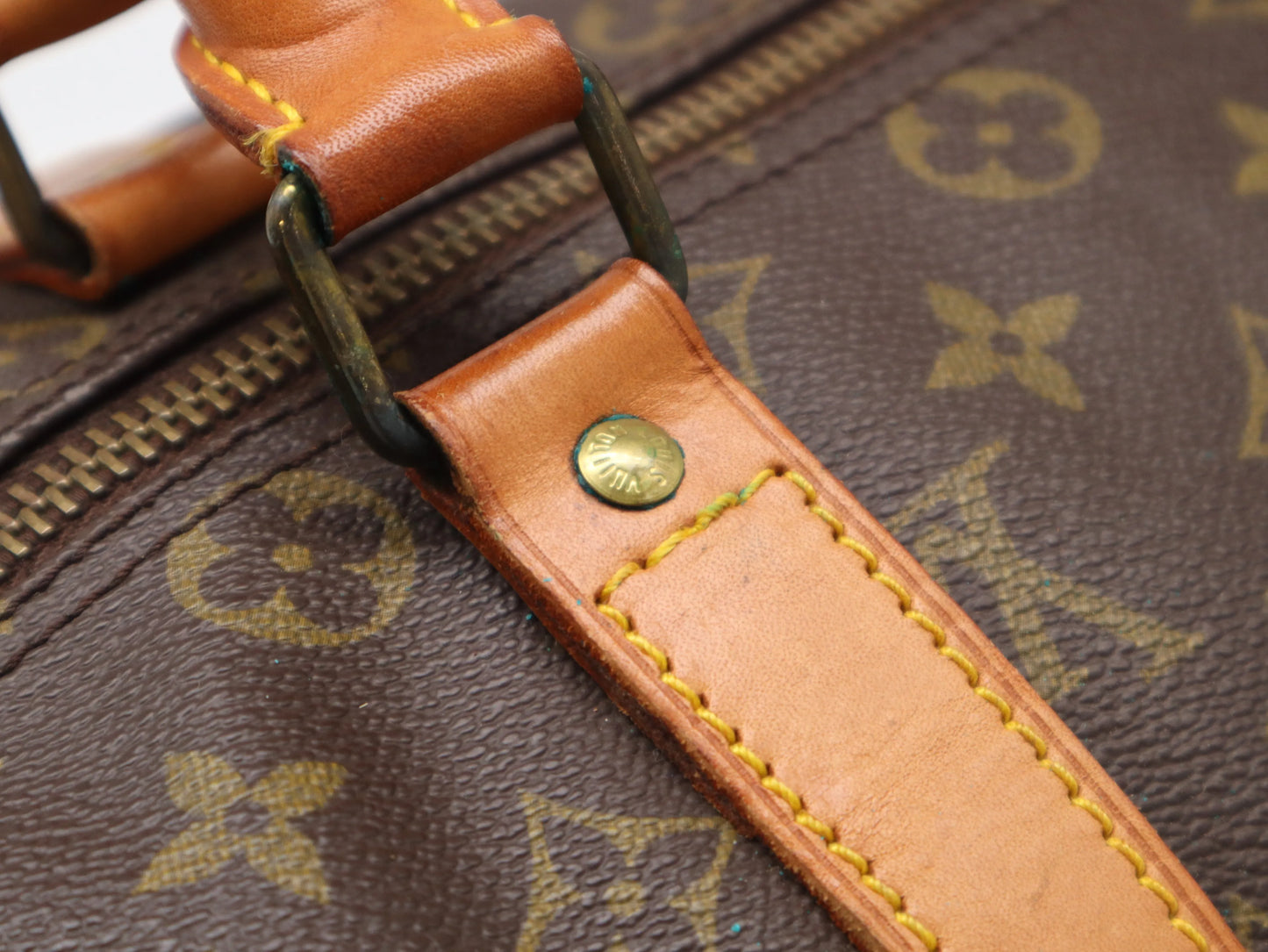 Louis Vuitton Keepall Monogram, Brown, Canvas, Travel Bag