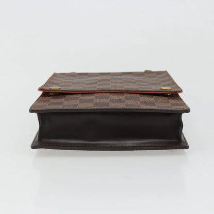 Louis Vuitton Portobello Messenger Damier, Brown, Canvas, Shoulder Bag