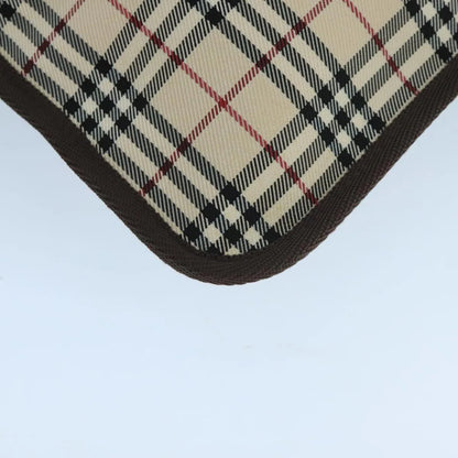 Burberry Nova check Pochette Canvas, Beige, Canvas, Clutch