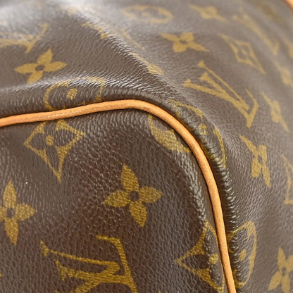 Louis Vuitton Keepall Monogram, Brown, Canvas, Travel Bag